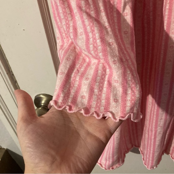 Victoriaโs Secret Pink Striped Cotton Nightgown โ 2X Grannycore Cozy - Picture 5 of 7